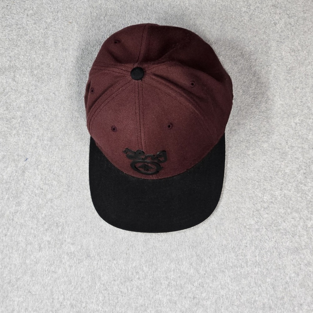 LRG Men Hat OSFM Burgundy Snapback Flat Arrow Tree True Heros